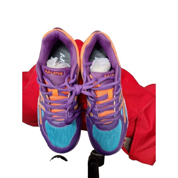 Lefus Shoes Sneakers Womens 6 Sneakers Colorful Tennis Volleyball BRAND NEW - Picture 3 of 8